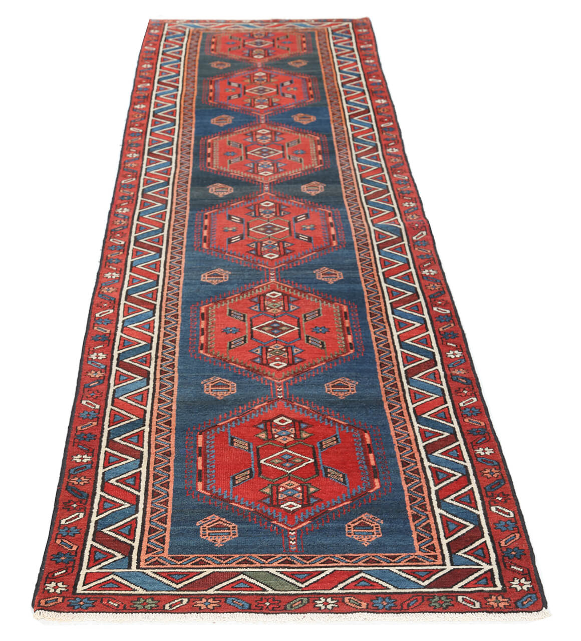 Authentic Antique Persian Malayer Rug | Hand-Knotted 390x87cm