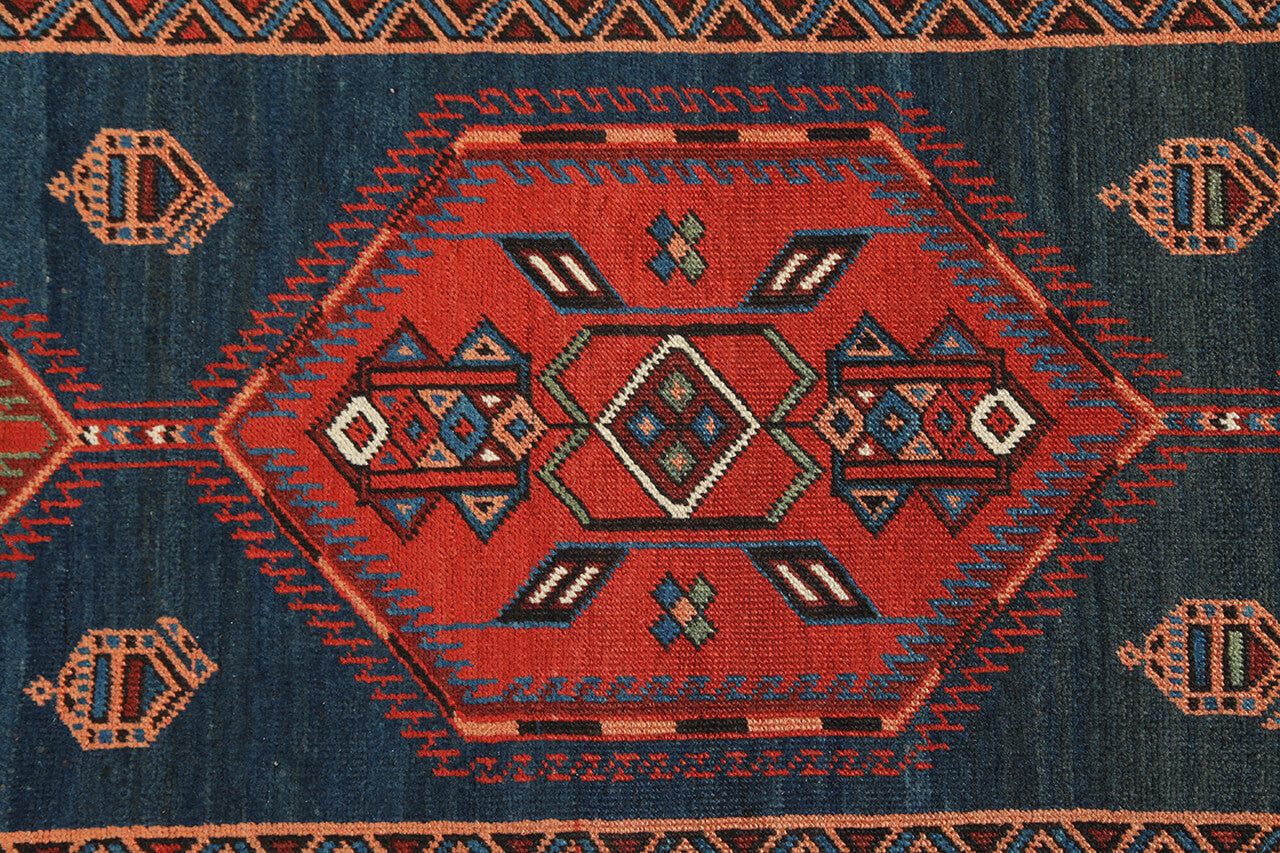 Authentic Antique Persian Malayer Rug | Hand-Knotted 390x87cm