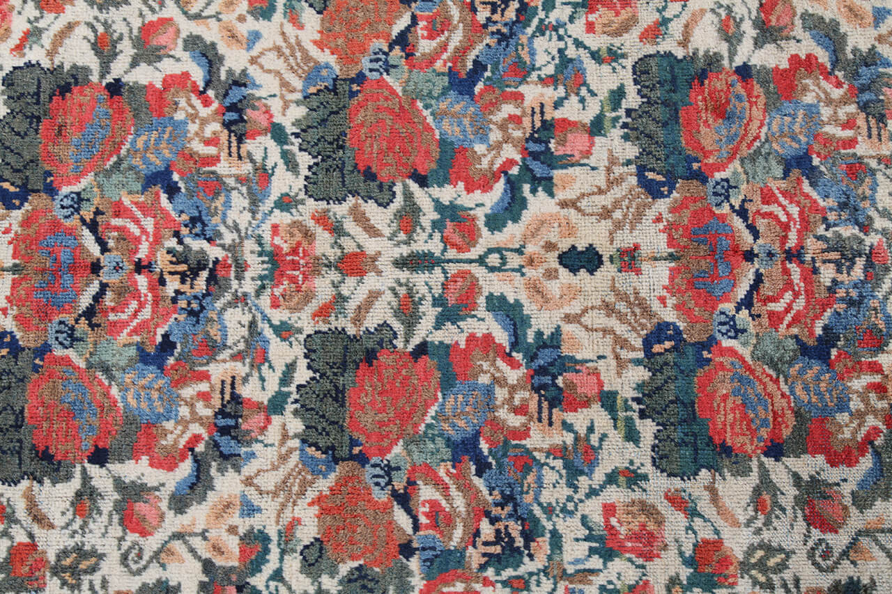 Tappeto Mahal Antico Persiano Autentico | Annodato a Mano 335x235cm