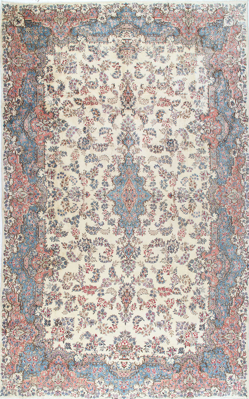 Tappeto Kerman Antico Persiano Autentico | Annodato a Mano 530x320cm
