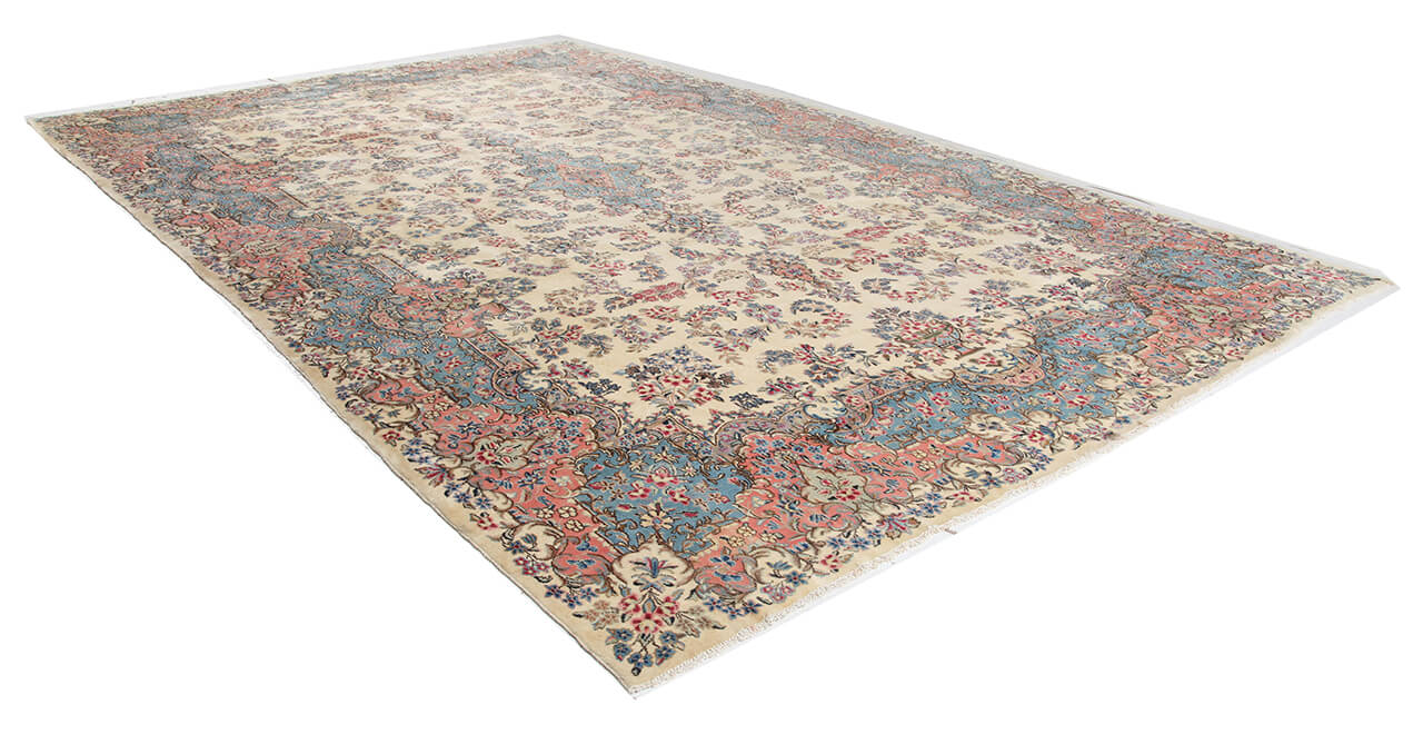 Tappeto Kerman Antico Persiano Autentico | Annodato a Mano 530x320cm