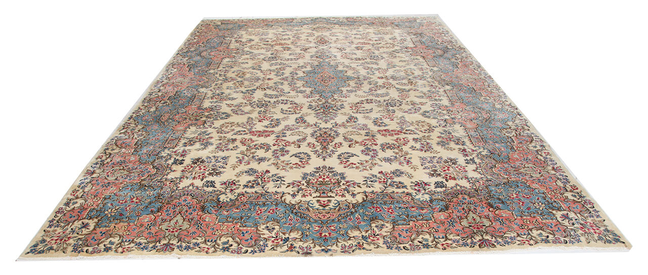 Tappeto Kerman Antico Persiano Autentico | Annodato a Mano 530x320cm