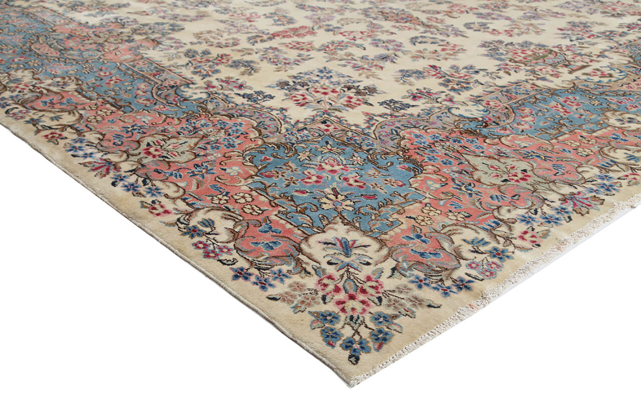 Tappeto Kerman Antico Persiano Autentico | Annodato a Mano 530x320cm