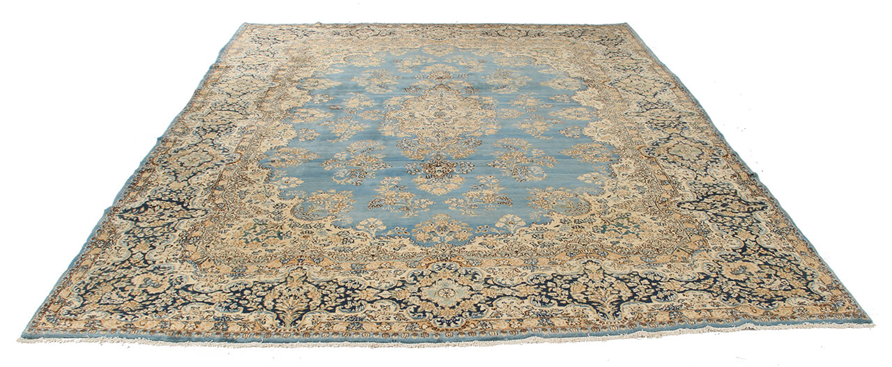 Tappeto Kerman Antico Persiano Autentico | Annodato a Mano 360x265cm