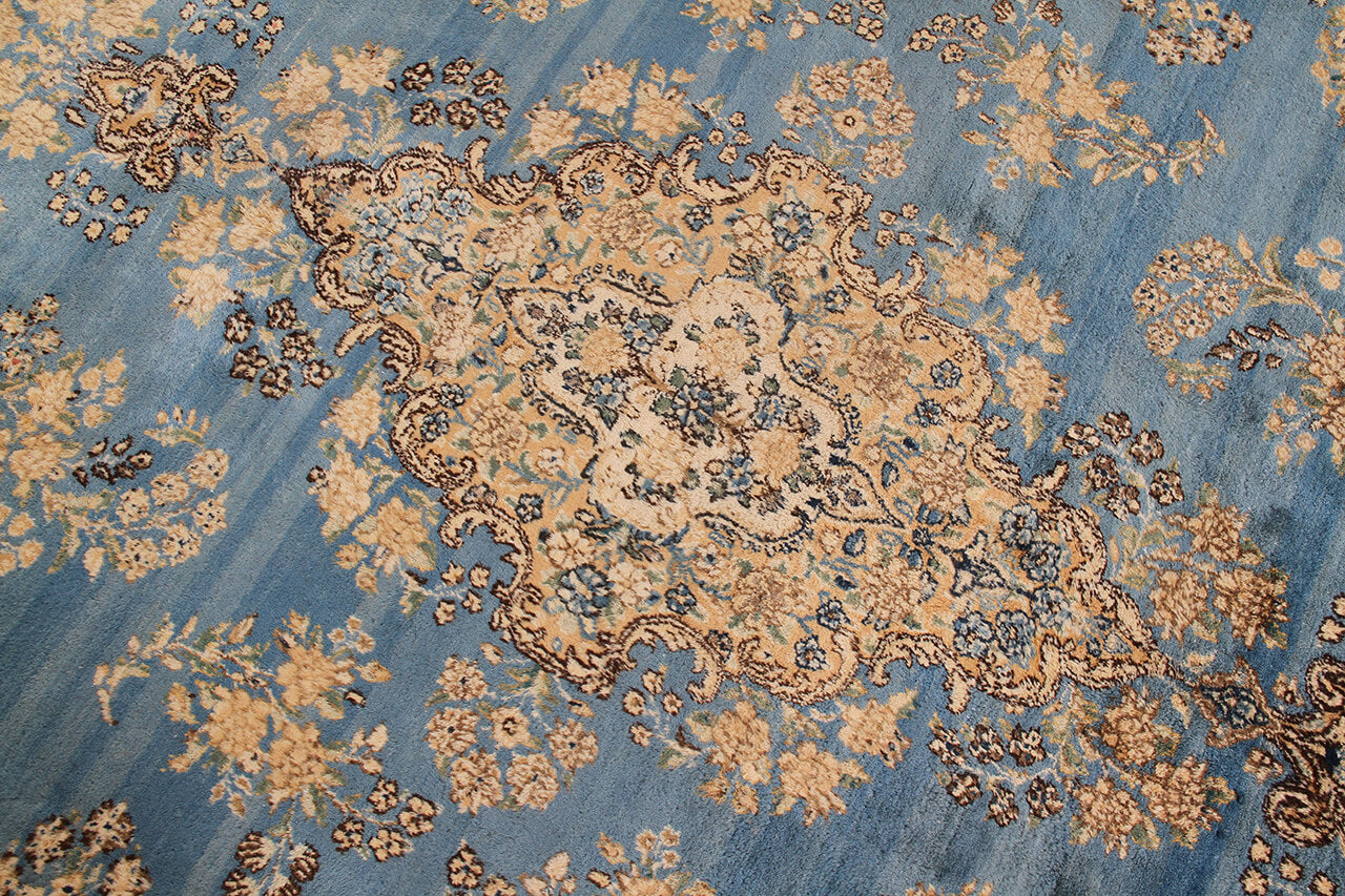 Tappeto Kerman Antico Persiano Autentico | Annodato a Mano 360x265cm