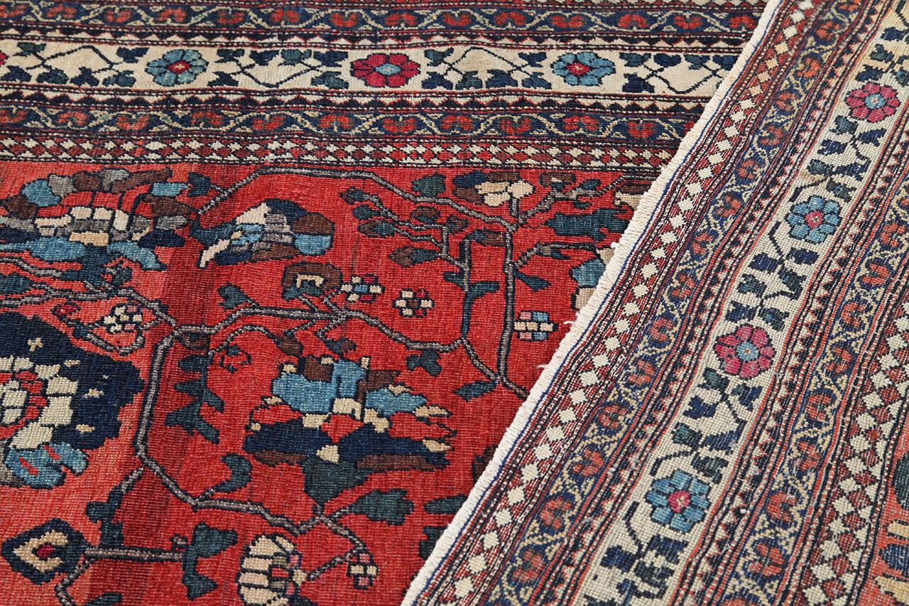 Tappeto Isfahan Antico Persiano Autentico | Annodato a Mano 195x140cm