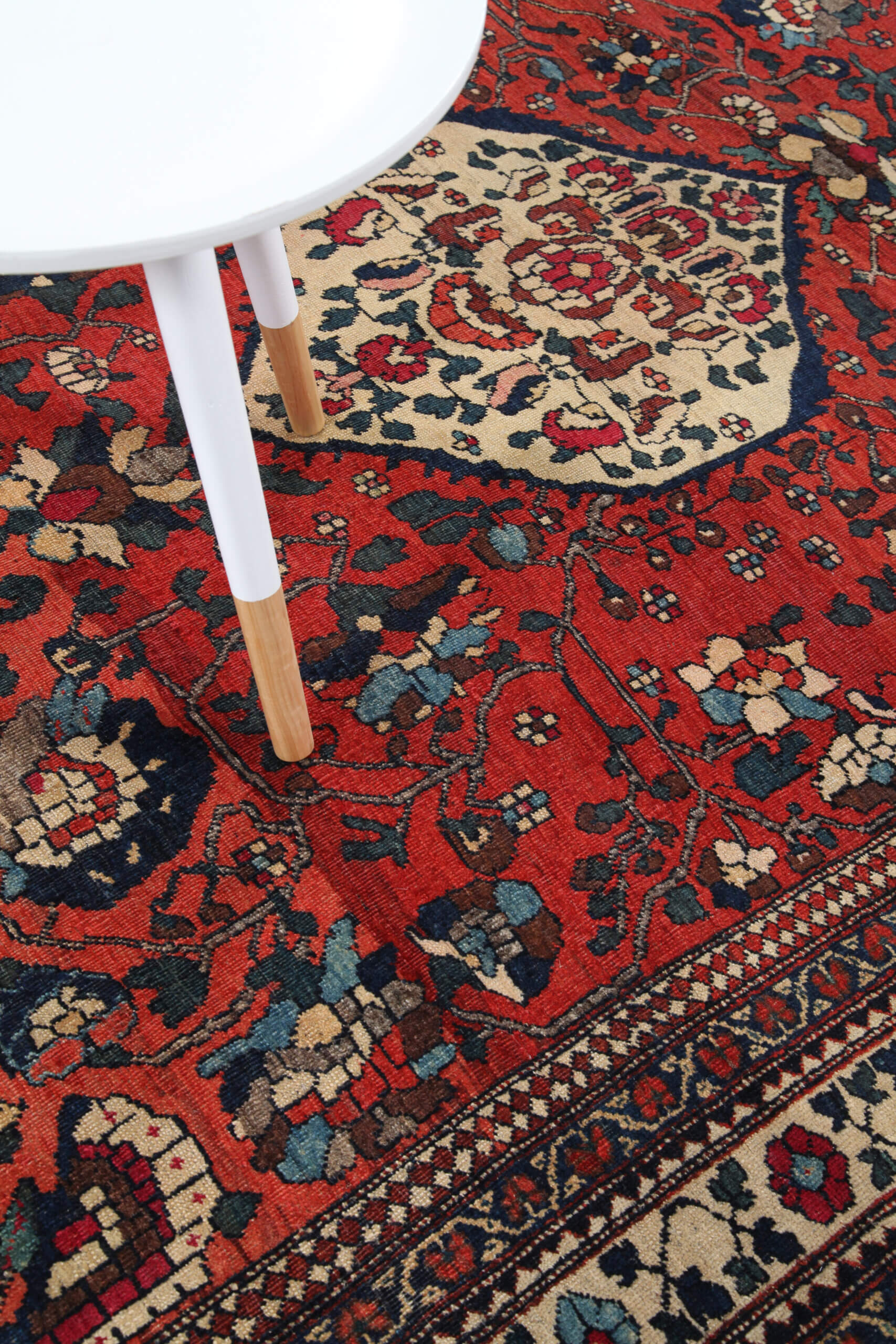 Tappeto Isfahan Antico Persiano Autentico | Annodato a Mano 195x140cm