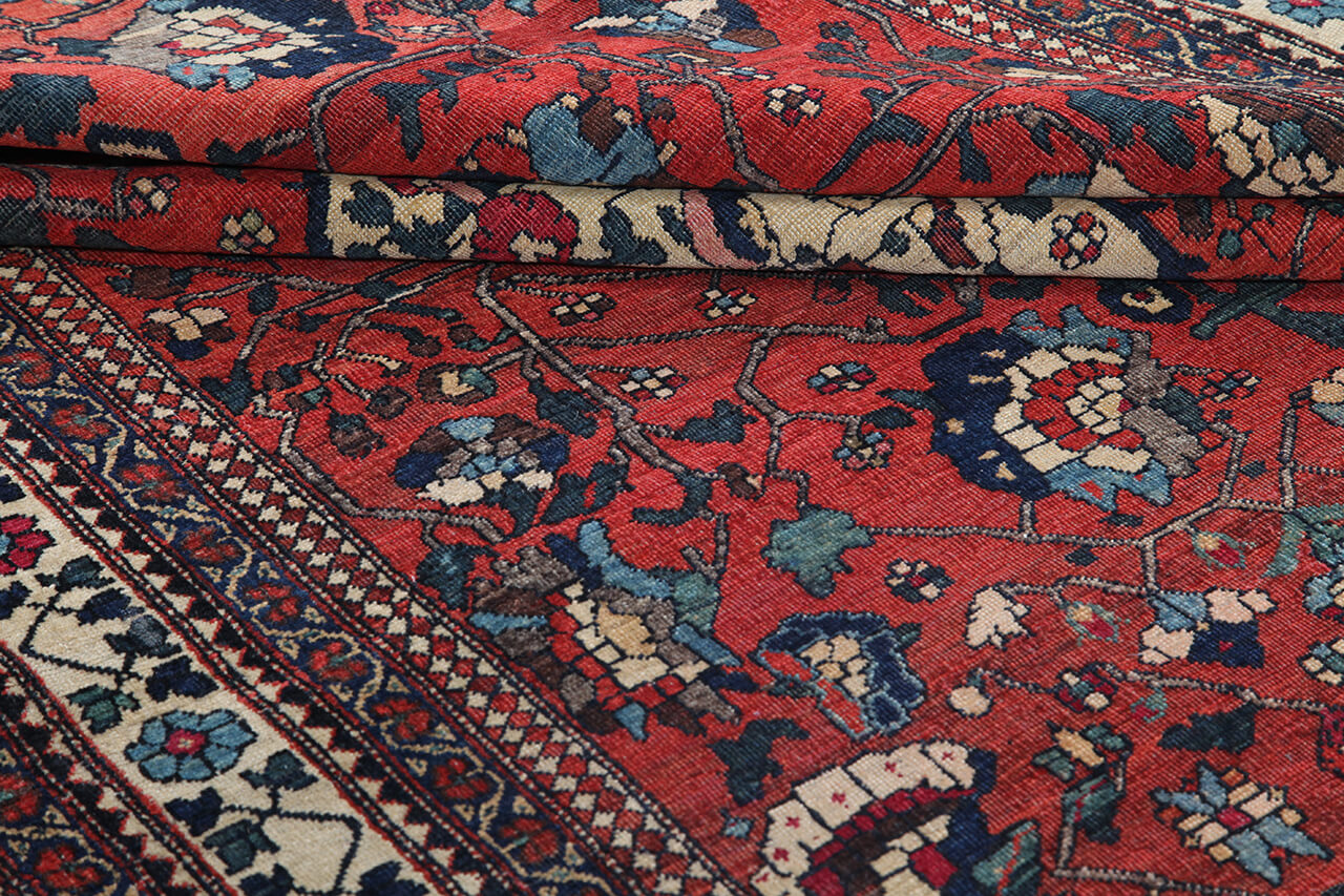 Tappeto Isfahan Antico Persiano Autentico | Annodato a Mano 195x140cm