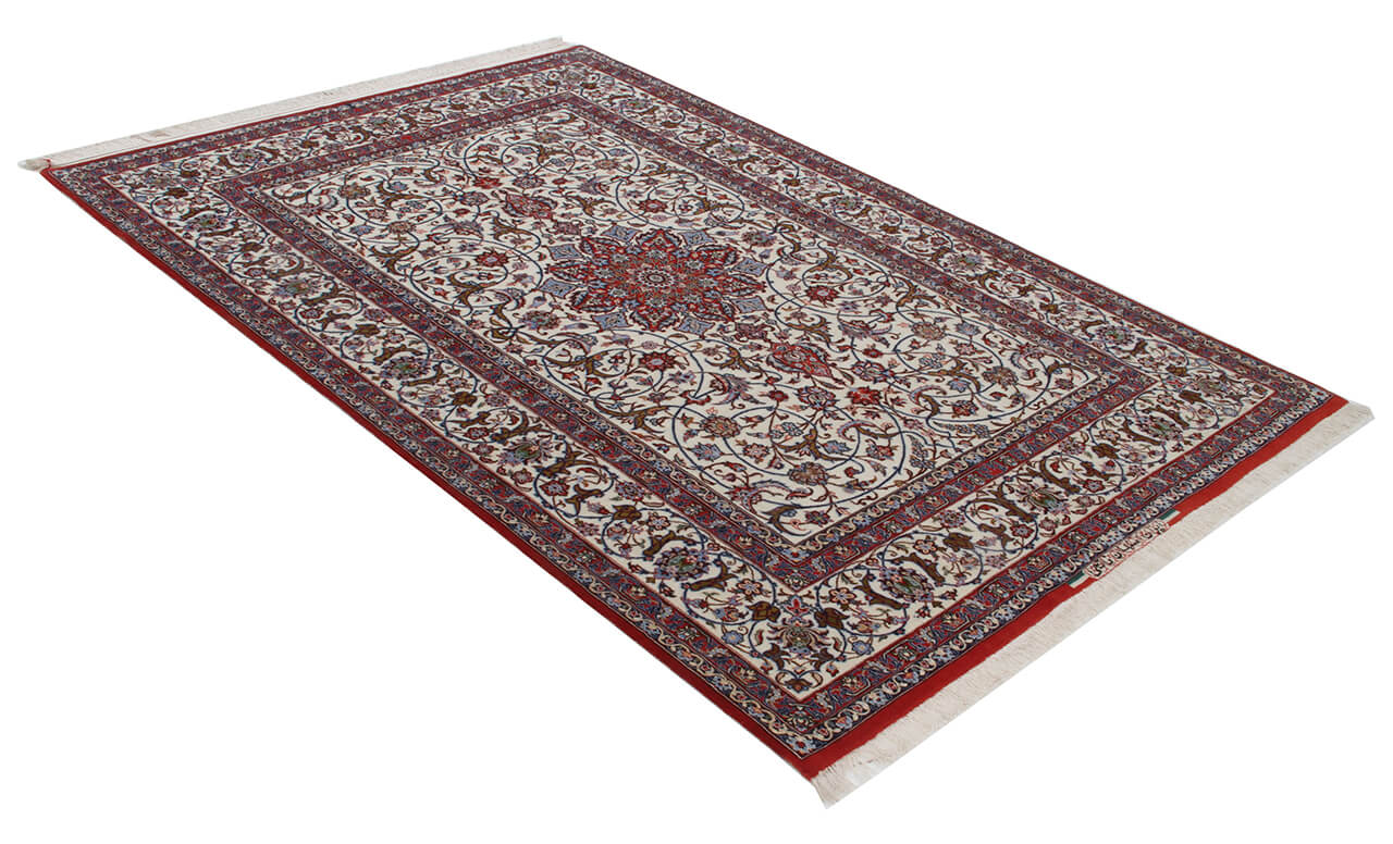 Persian Isfahan Silk & Wool Rug 225_154 cm