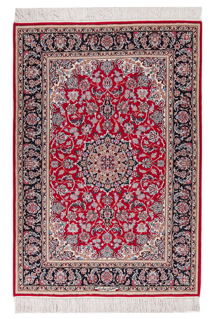 Persian Isfahan Silk & Wool Rug 163_112 cm