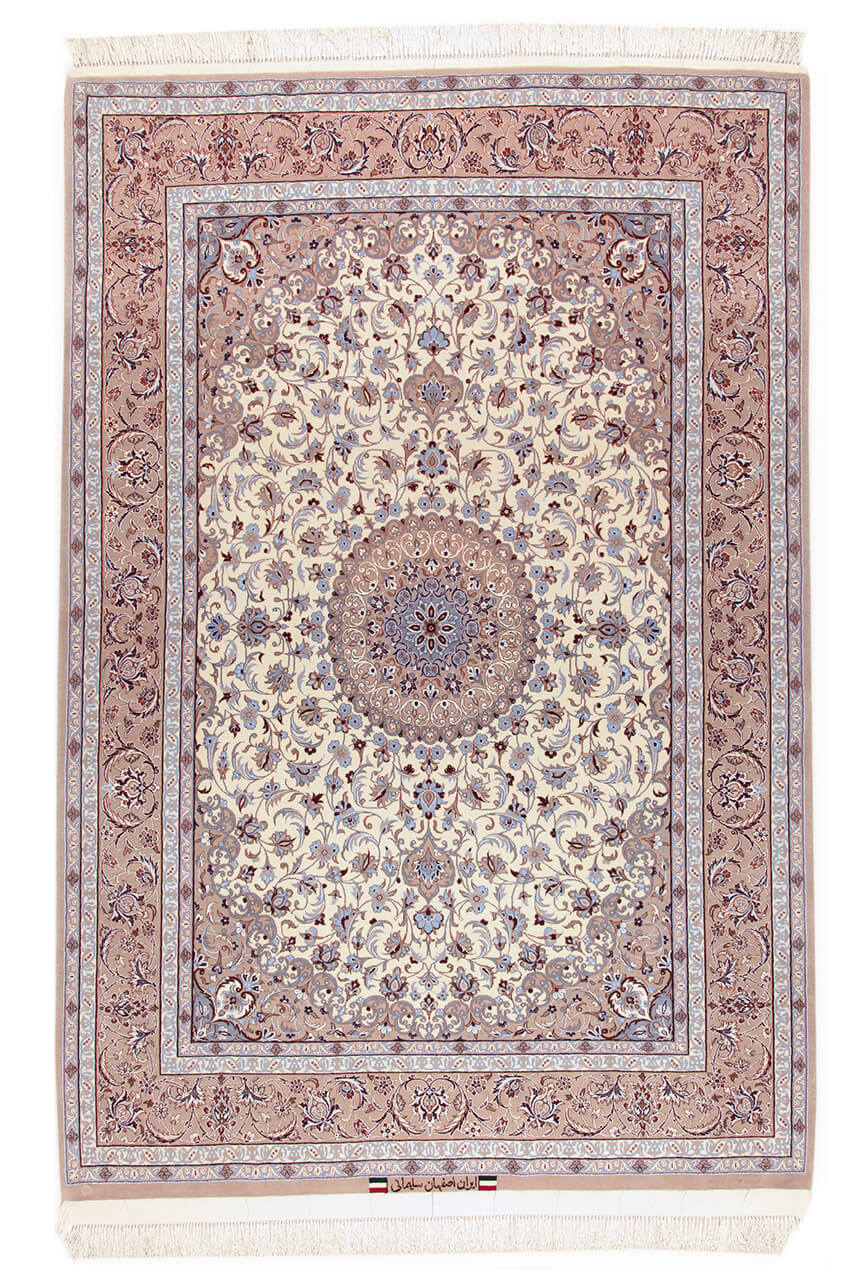 Persian Isfahan Silk & Wool Rug 210_140 cm