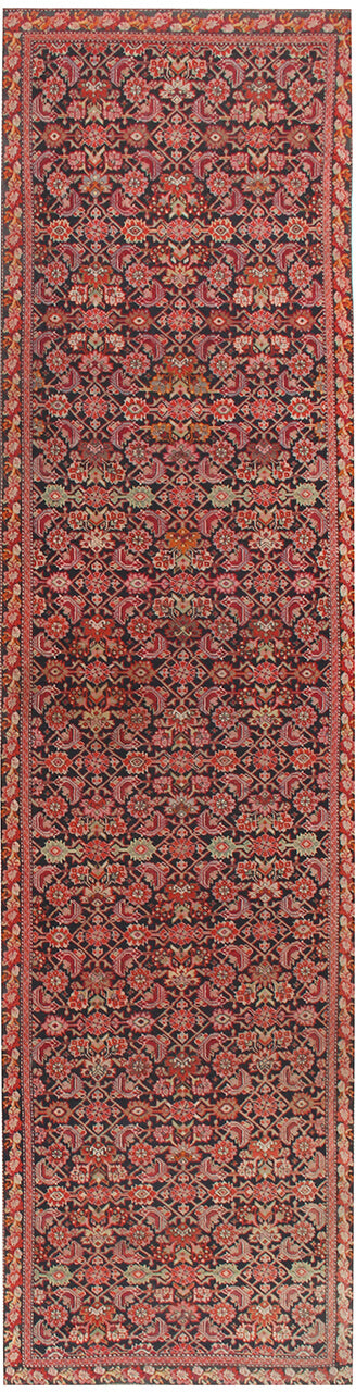 Authentic Antique Persian Malayer Rug | Hand-Knotted 450x105cm