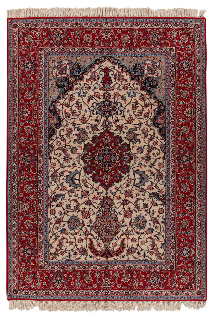 Tappeto Persiano ISFAHAN Seta/Lana 232x161cm