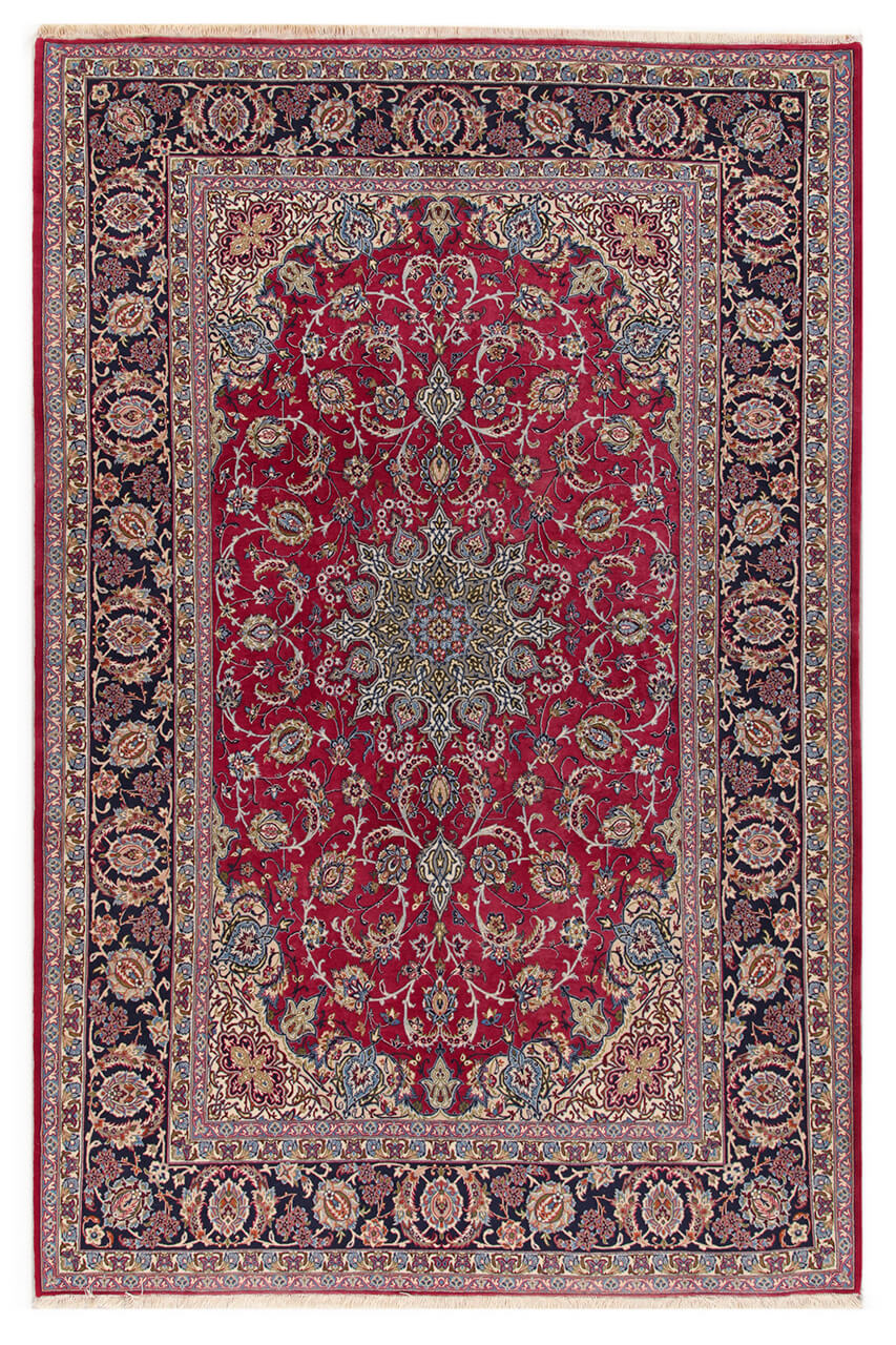 Persian Isfahan Silk & Wool Rug 256_158 cm