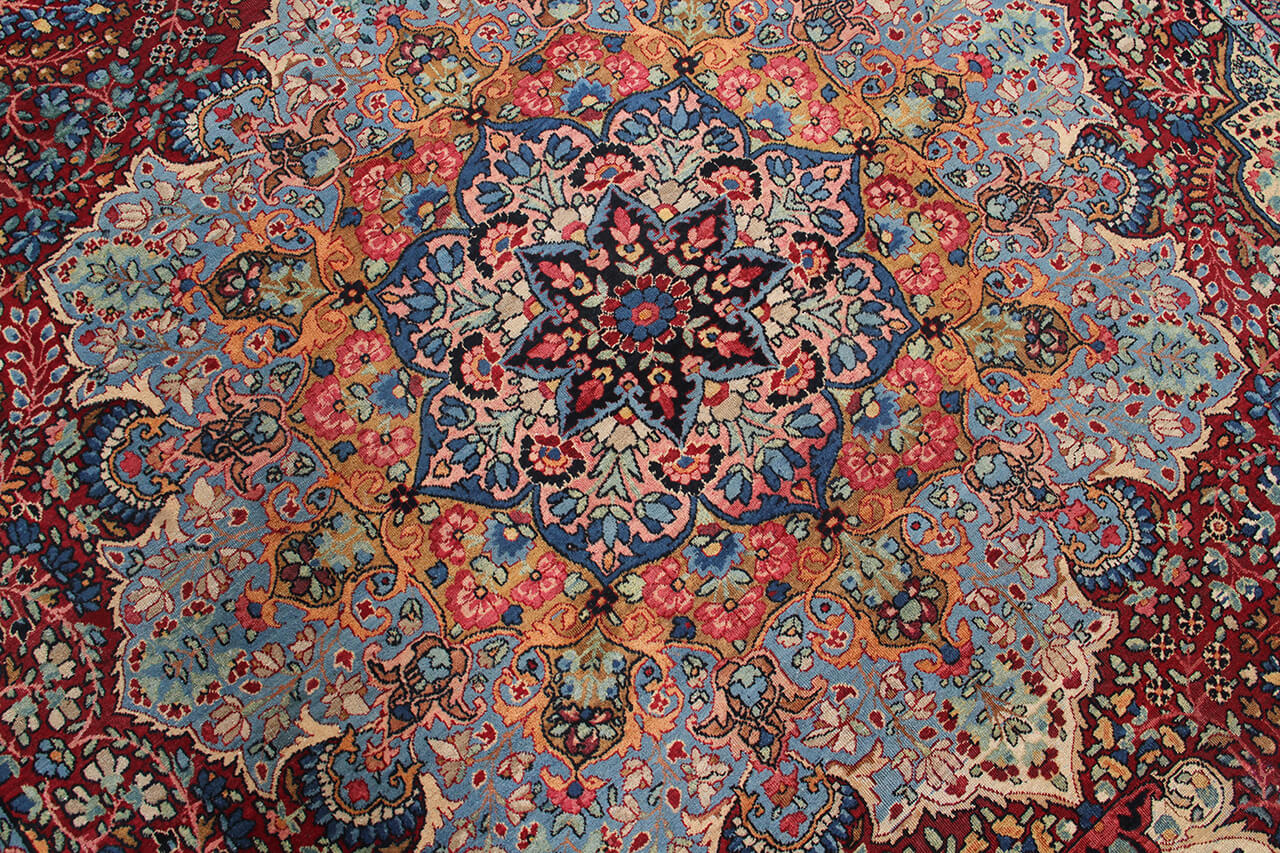 Tappeto Kerman Antico Persiano Autentico | Annodato a Mano 368x257cm