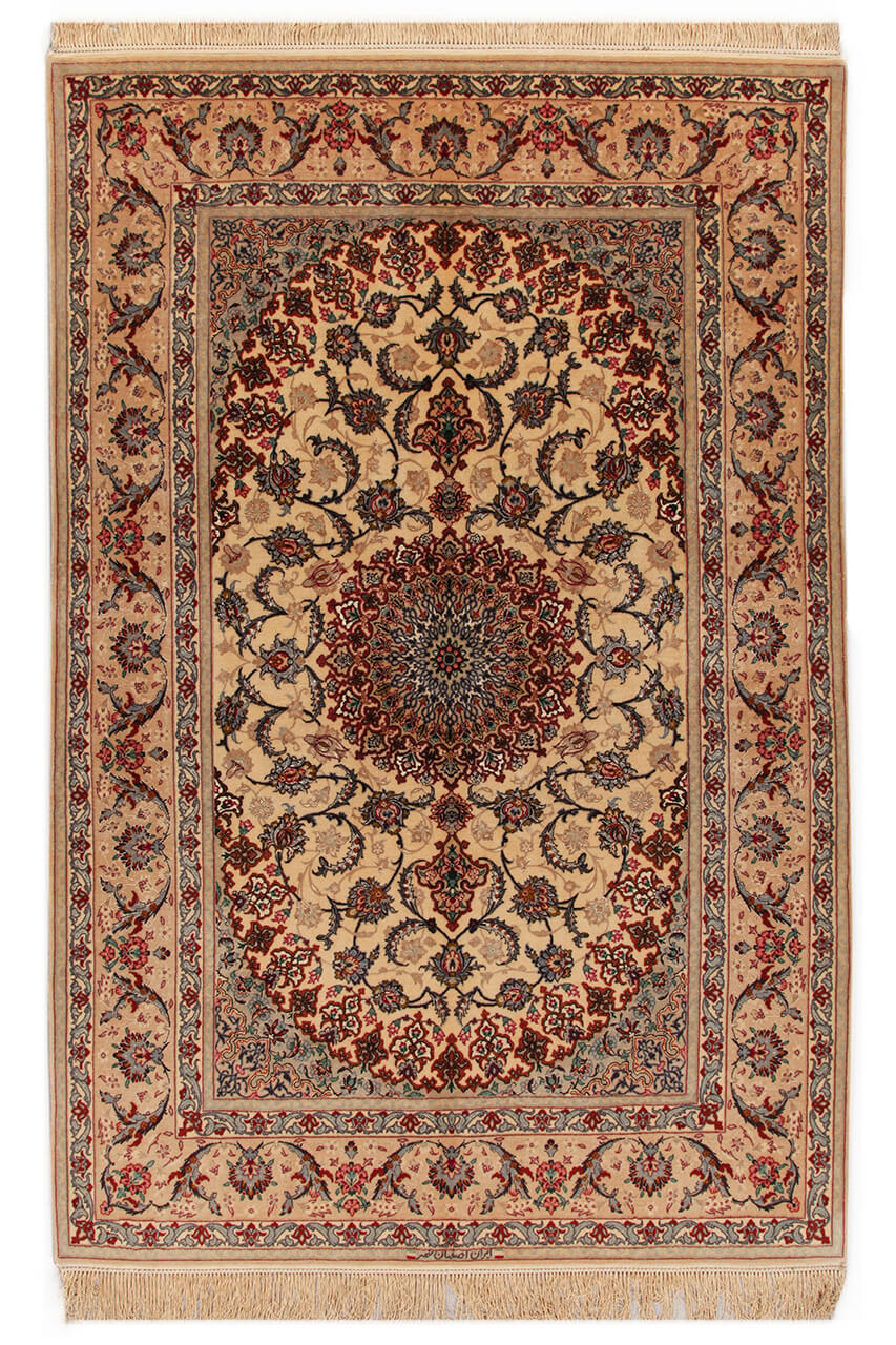 Tappeto Persiano ISFAHAN Seta/Lana 236x159cm