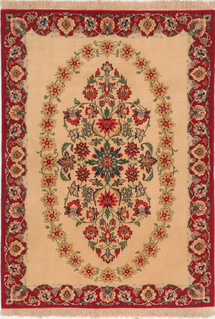 Persian Isfahan Silk & Wool Rug 149_105 cm