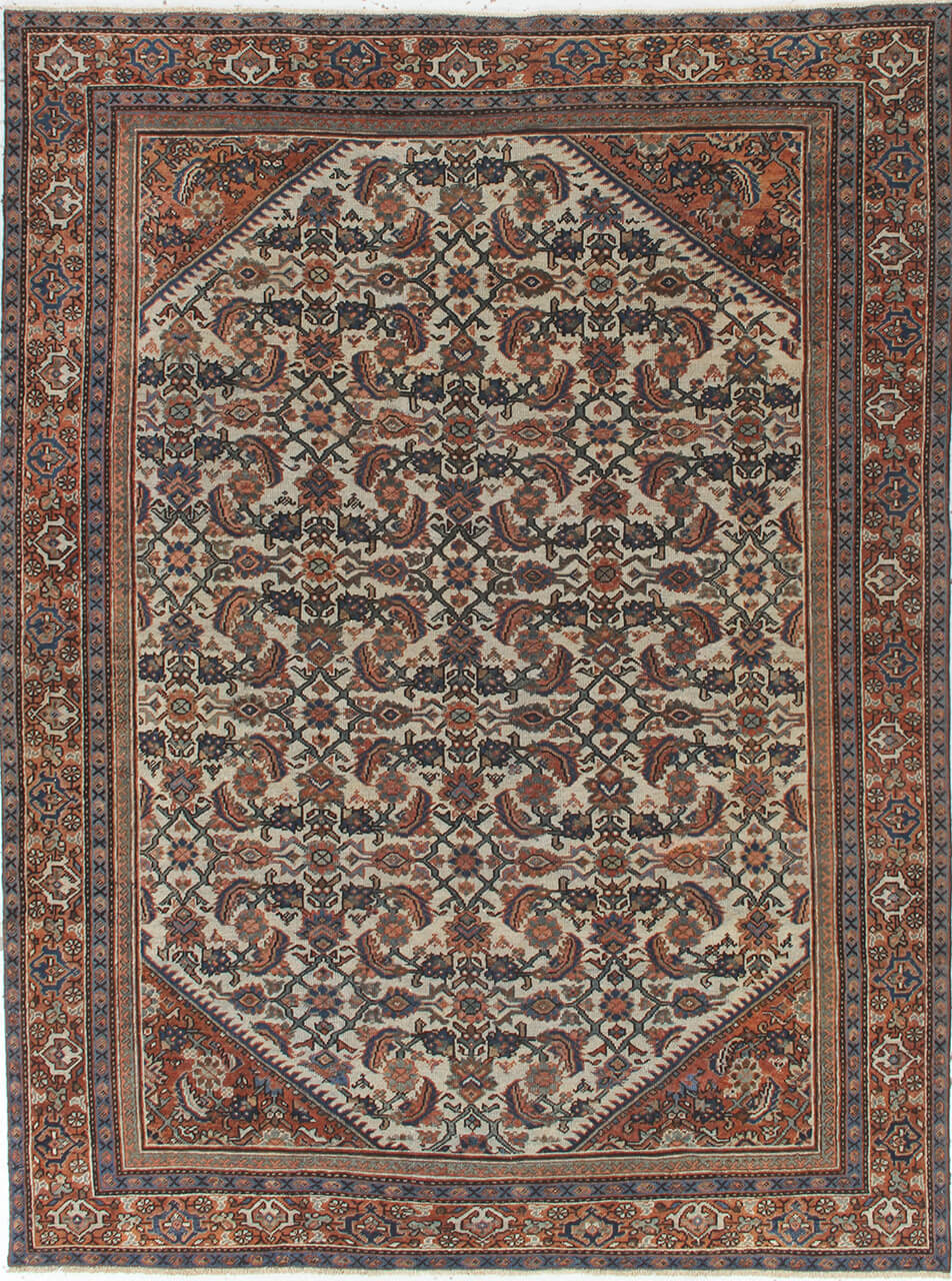 Tappeto Malayer Antico Persiano Autentico | Annodato a Mano 303x220cm