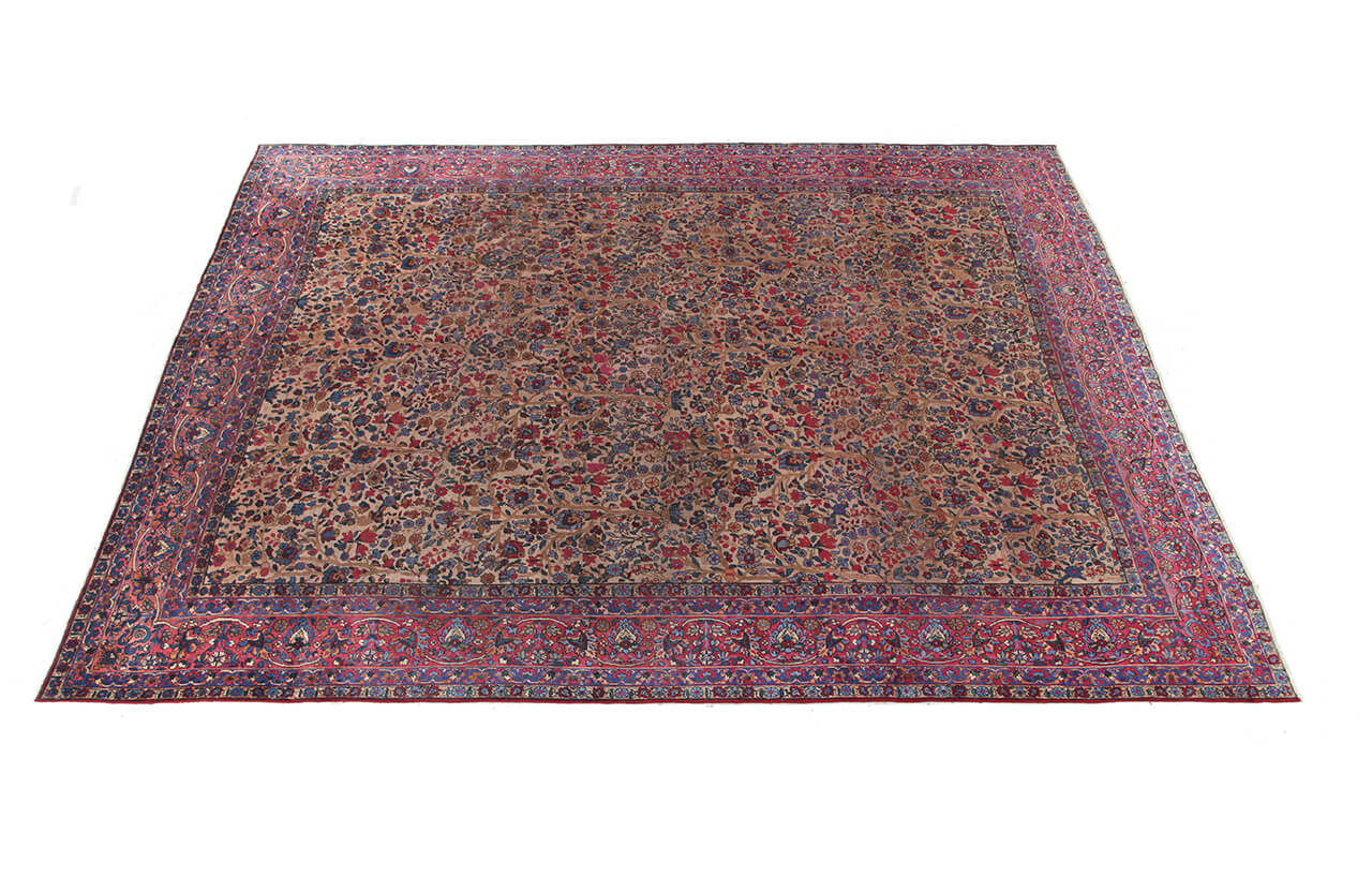 Tappeto Kerman Antico Persiano Autentico | Annodato a Mano 485x360cm