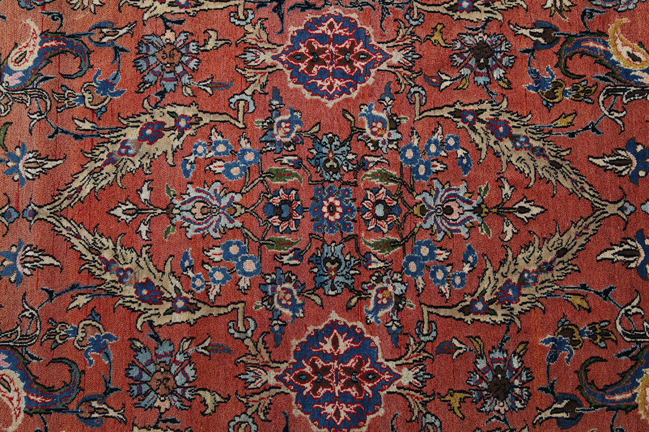 Tappeto Isfahan Antico Persiano Autentico | Annodato a Mano 187x140cm