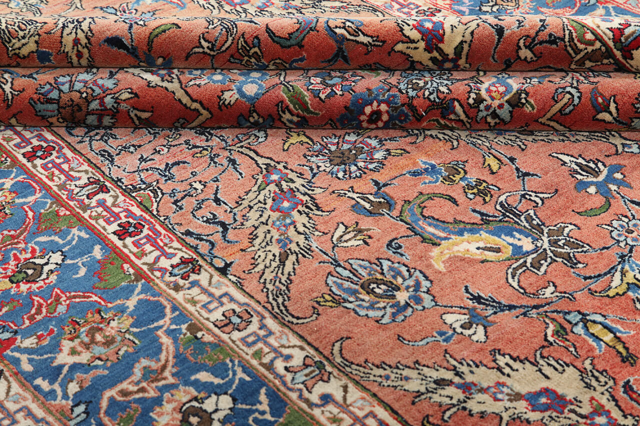 Tappeto Isfahan Antico Persiano Autentico | Annodato a Mano 187x140cm