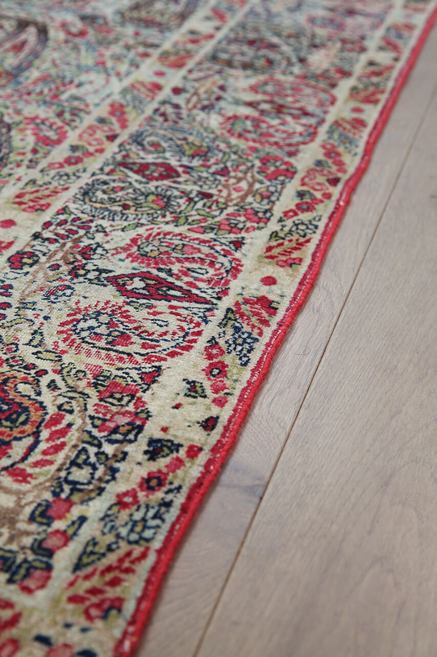Authentic Antique Persian Kerman Rug | Hand-Knotted 202x133cm