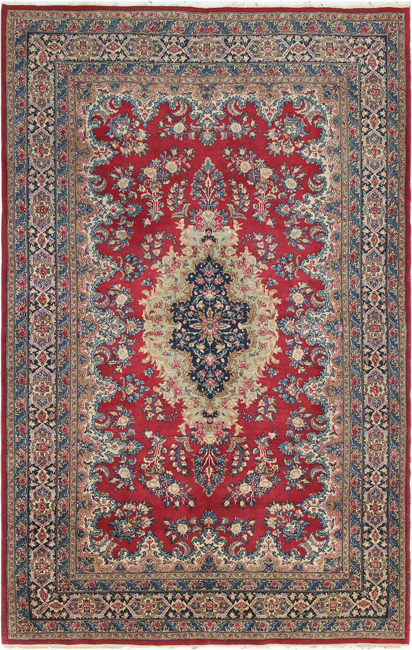 Authentic Antique Persian Kerman Rug | Hand-Knotted 223x142cm