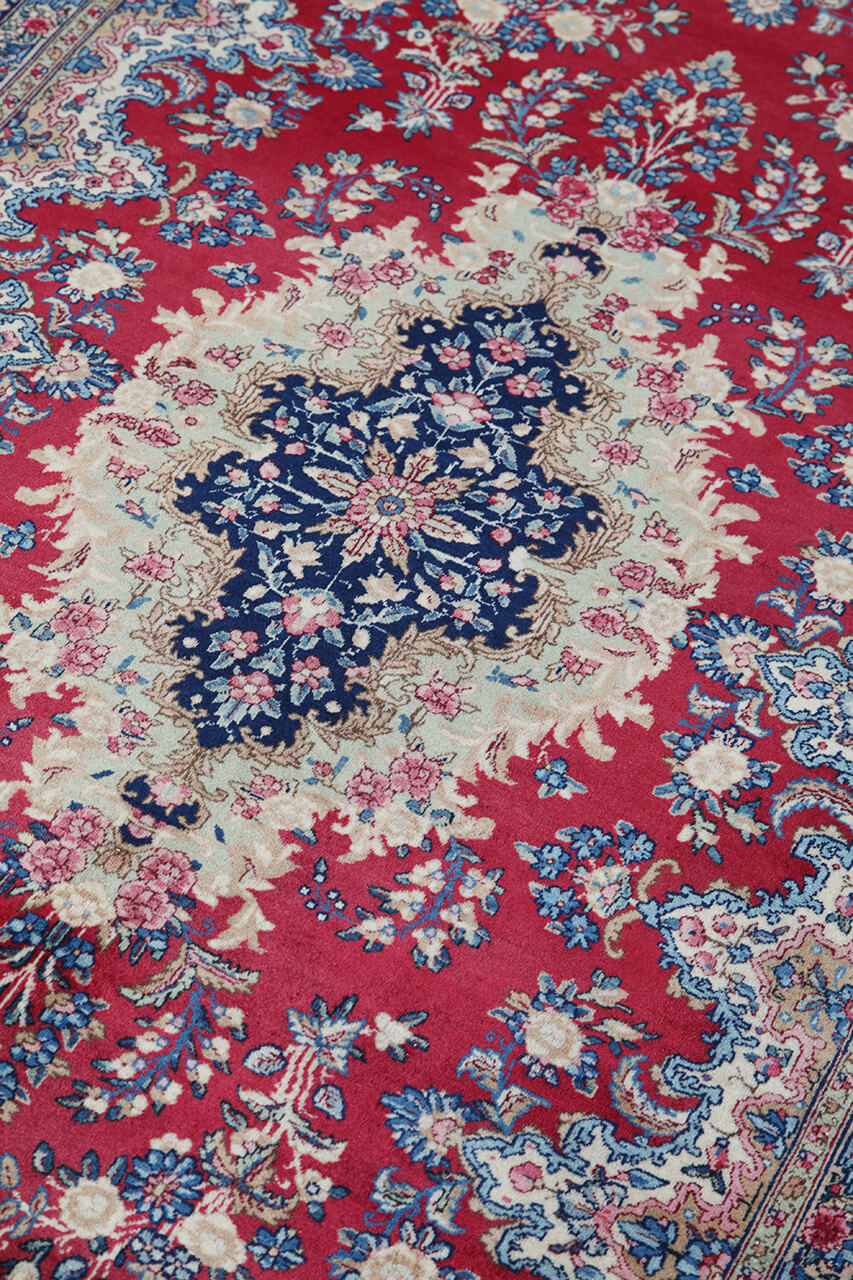 Authentic Antique Persian Kerman Rug | Hand-Knotted 223x142cm
