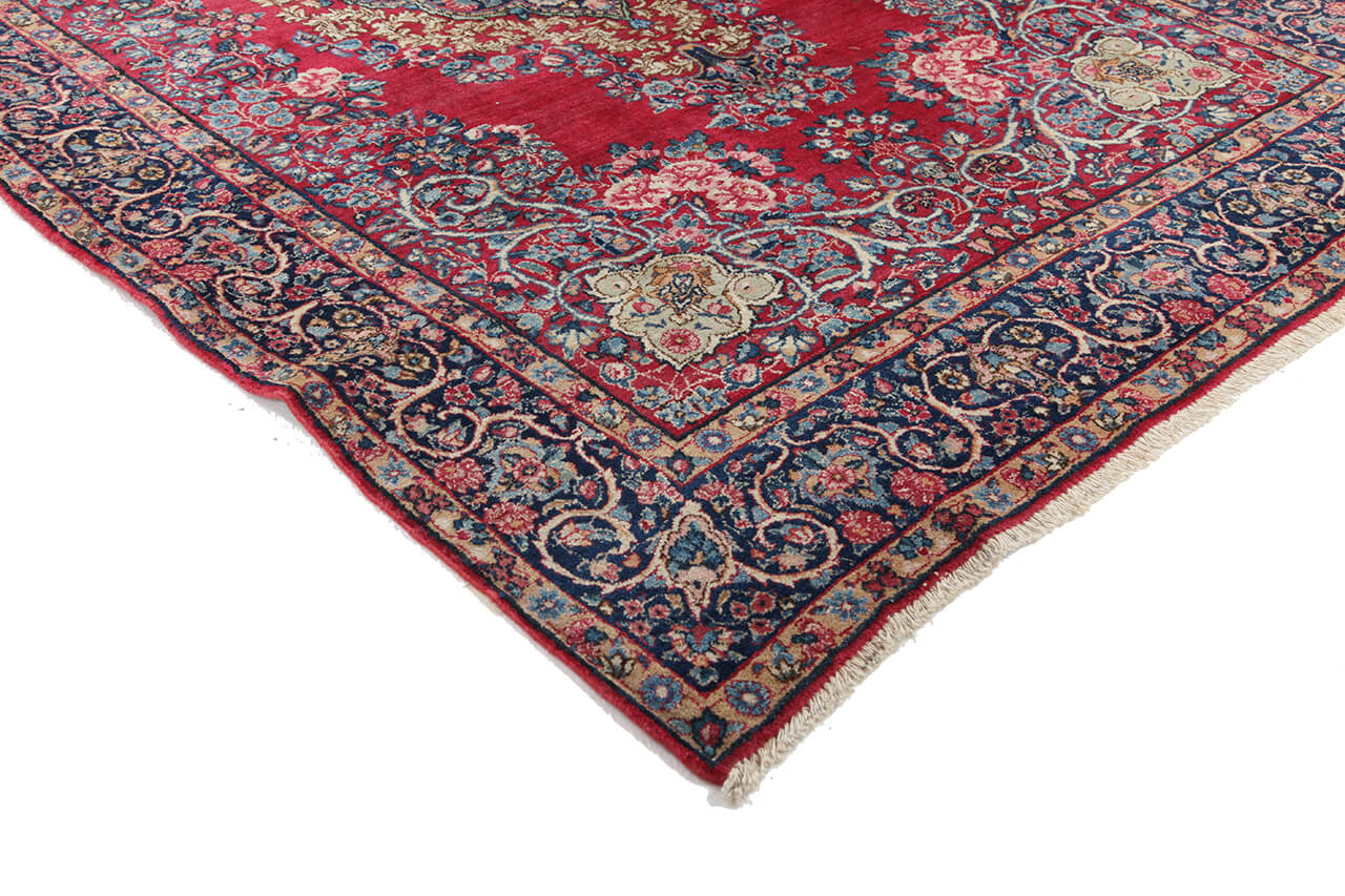 Authentic Antique Persian Kerman Rug | Hand-Knotted 214x137cm