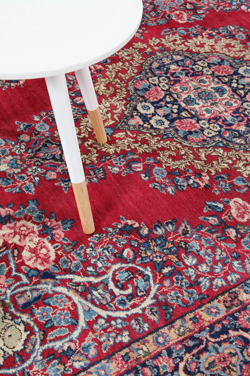 Authentic Antique Persian Kerman Rug | Hand-Knotted 214x137cm