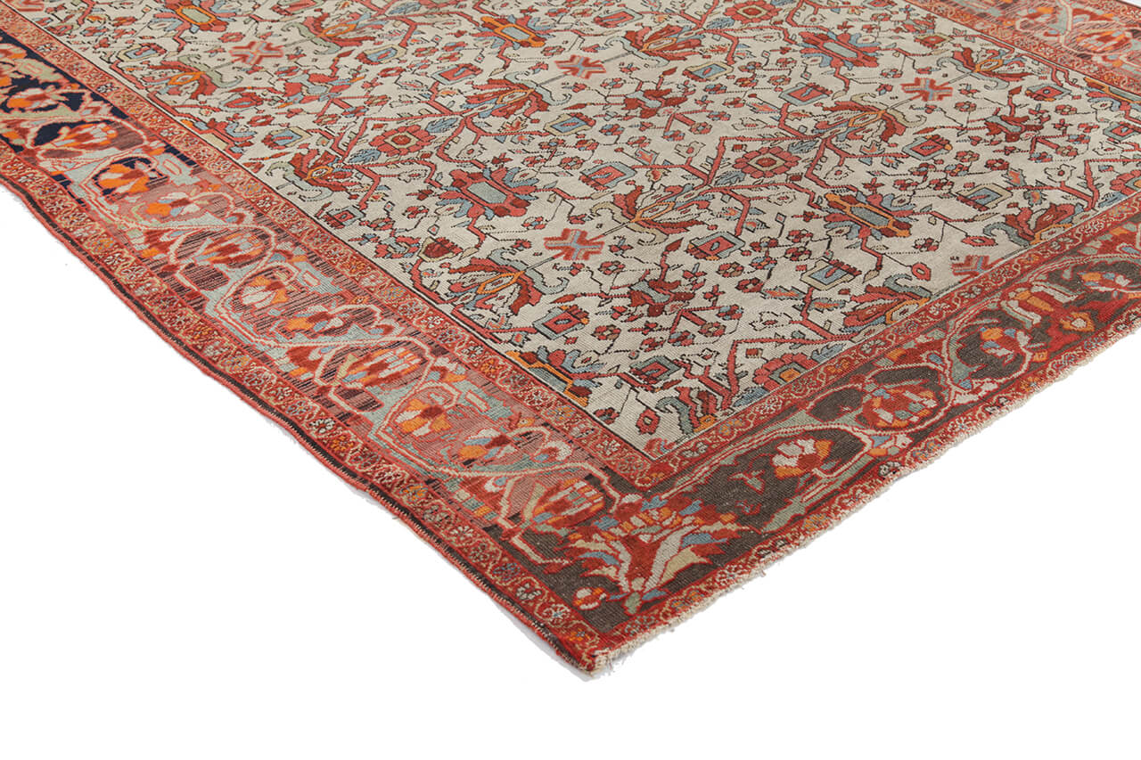 Authentic Antique Persian Farahan Rug | Hand-Knotted 187x127cm