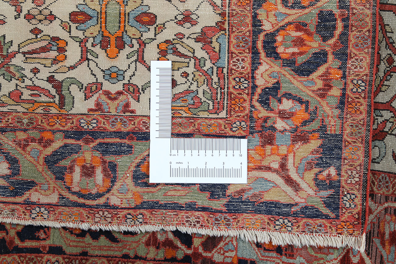 Authentic Antique Persian Farahan Rug | Hand-Knotted 187x127cm