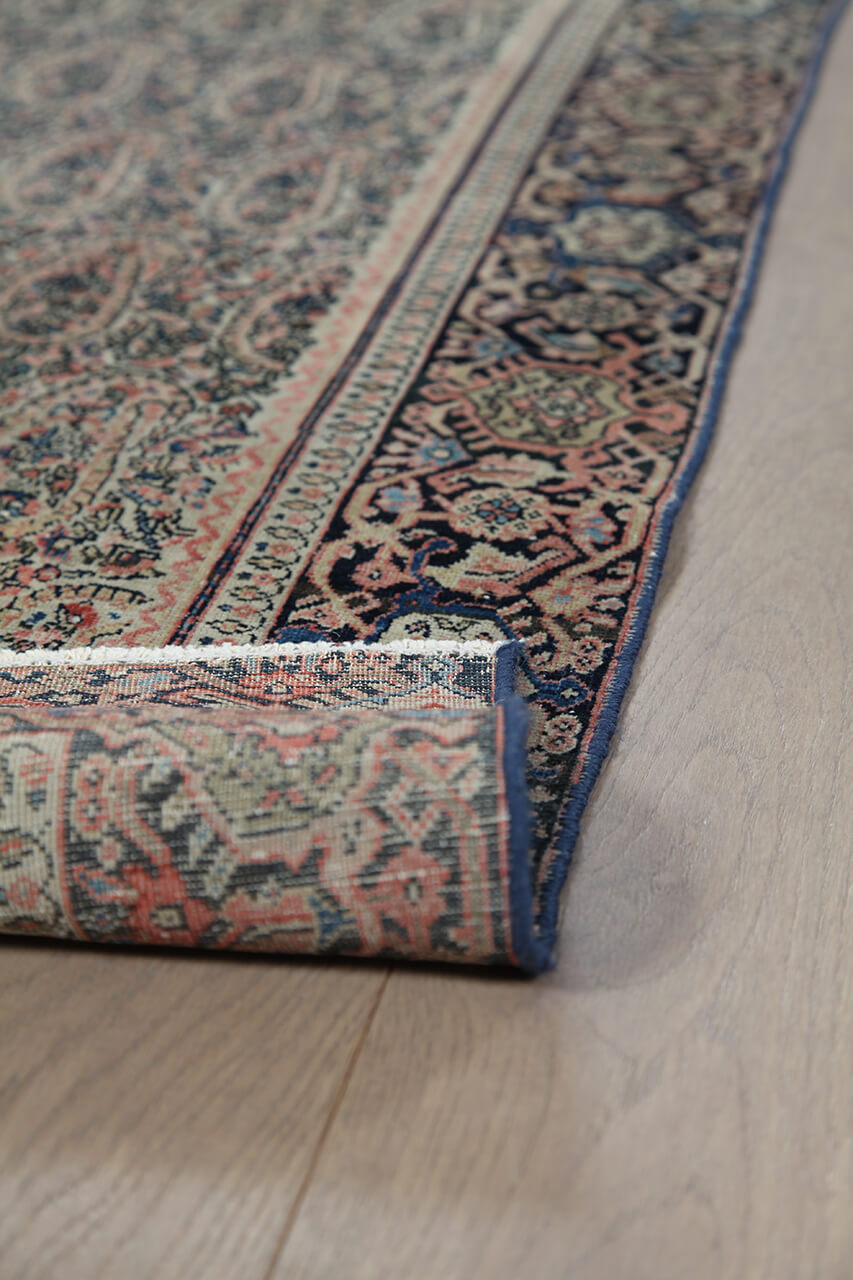 Authentic Antique Persian Farahan Rug | Hand-Knotted 198x124cm