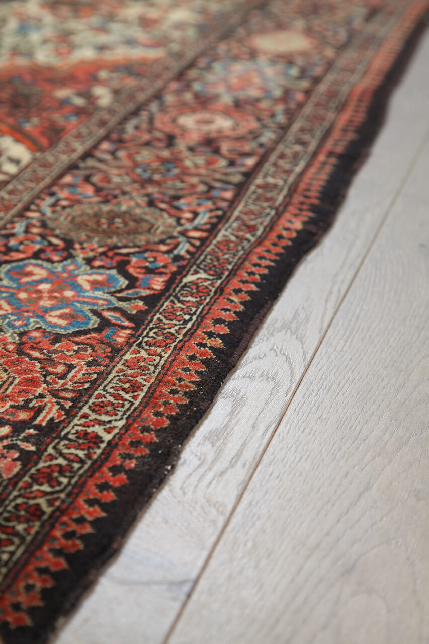 Authentic Antique Persian Farahan Rug | Hand-Knotted 219x127cm
