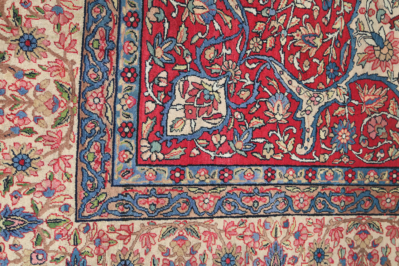 Tappeto Kerman Antico Persiano Autentico | Annodato a Mano 397x291cm