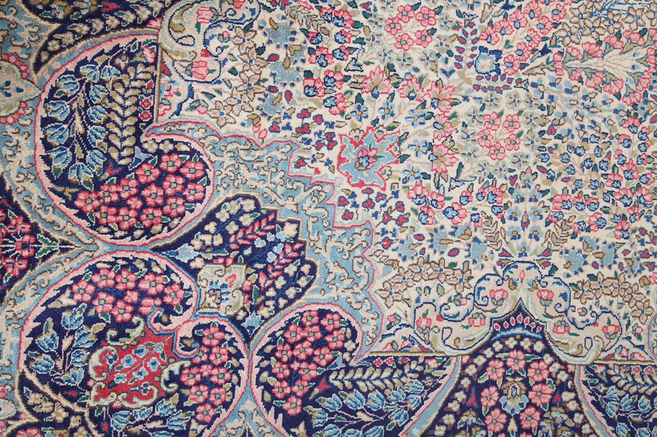 Tappeto Kerman Antico Persiano Autentico | Annodato a Mano 391x295cm