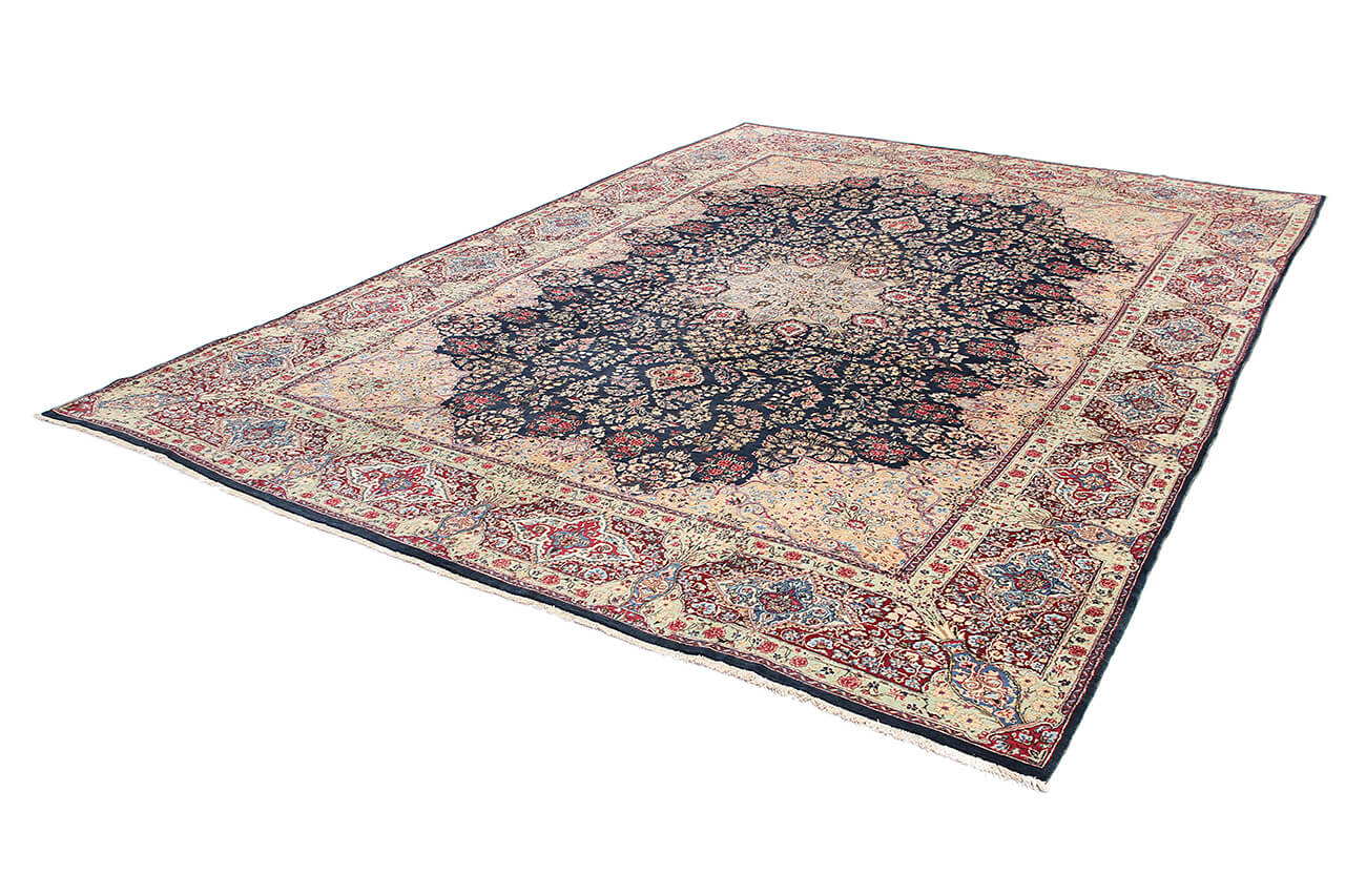 Tappeto Kerman Antico Persiano Autentico | Annodato a Mano 411x301cm