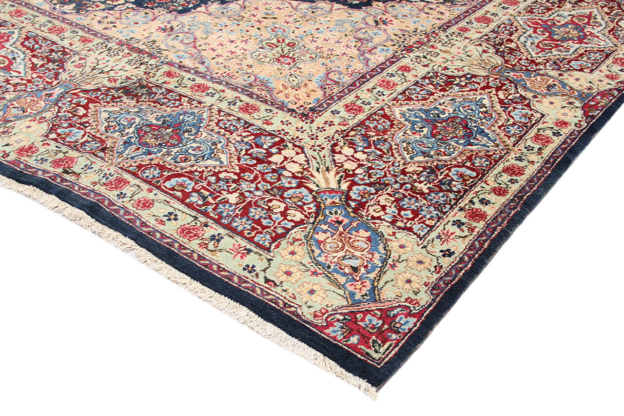 Tappeto Kerman Antico Persiano Autentico | Annodato a Mano 411x301cm