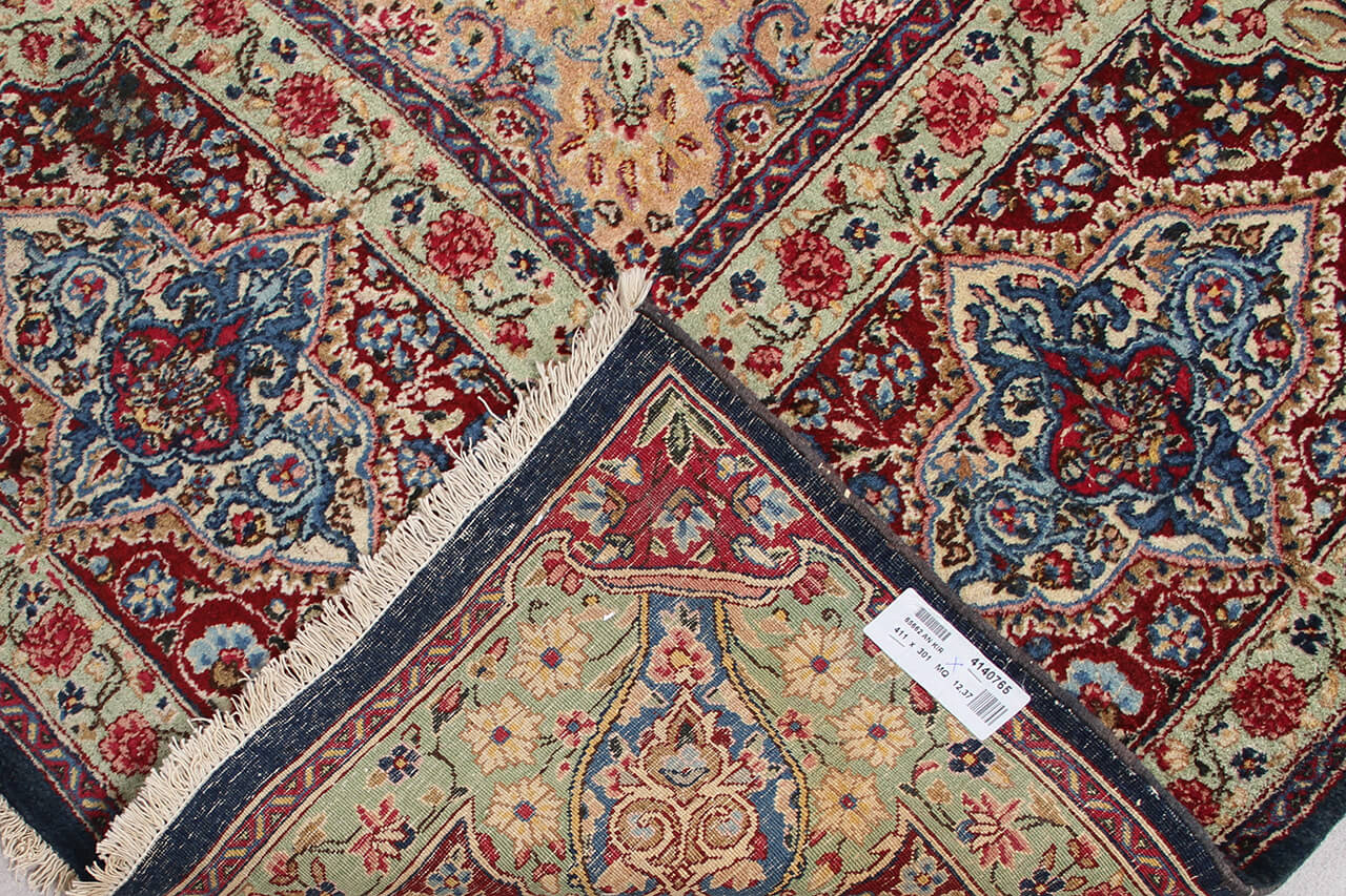 Tappeto Kerman Antico Persiano Autentico | Annodato a Mano 411x301cm