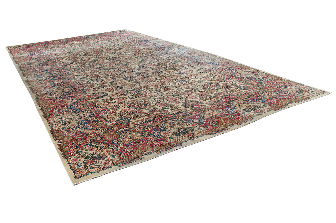 Authentic Antique Persian Kerman Rug | Hand-Knotted 642x339cm