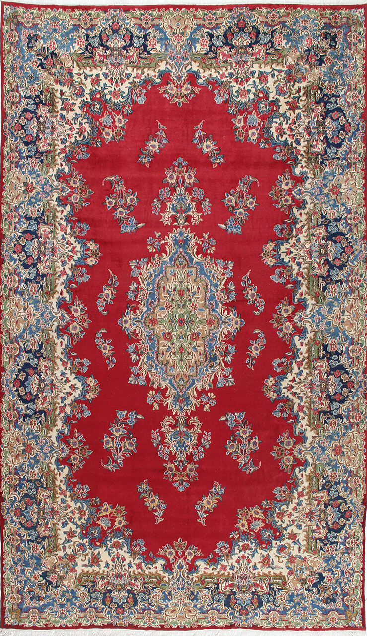 Tappeto Kerman Antico Persiano Autentico | Annodato a Mano 511x301cm