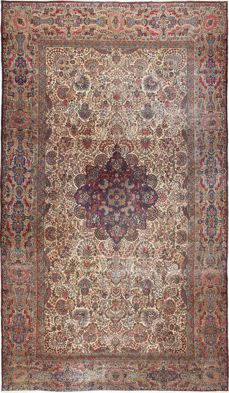 Authentic Antique Persian Kerman Rug | Hand-Knotted 611x338cm