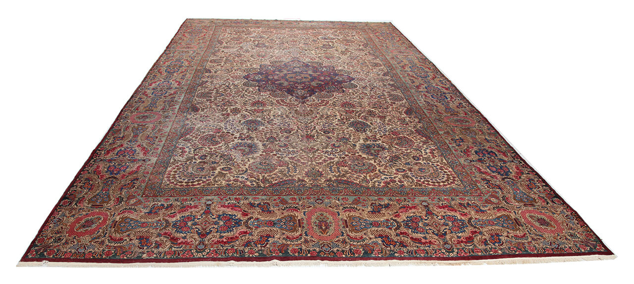 Authentic Antique Persian Kerman Rug | Hand-Knotted 611x338cm