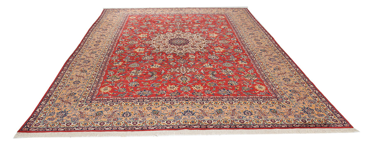 Authentic Antique Persian Isfahan Rug | Hand-Knotted 485x307cm