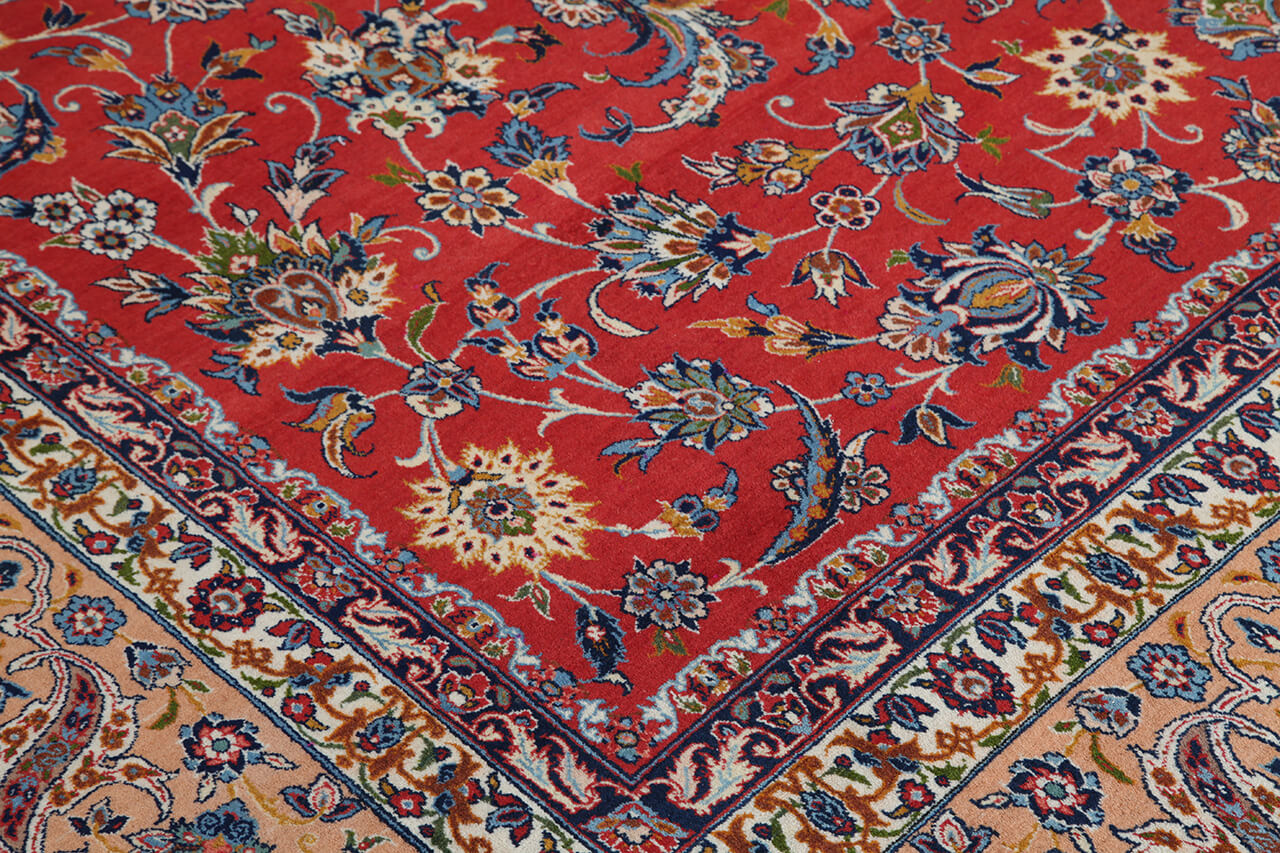 Tappeto Isfahan Antico Persiano Autentico | Annodato a Mano 485x307cm