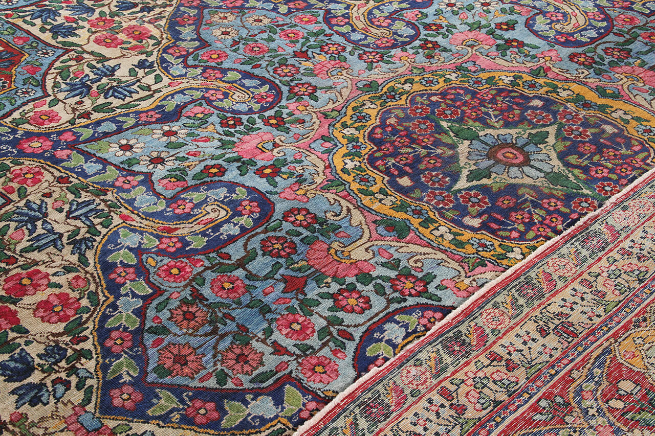 Tappeto Kerman Antico Persiano Autentico | Annodato a Mano 391x284cm