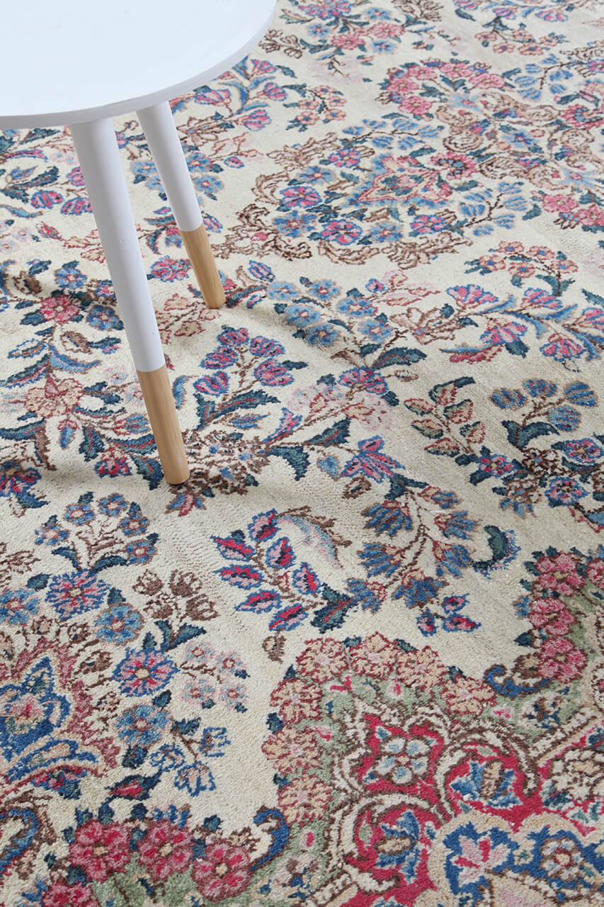 Tappeto Kerman Antico Persiano Autentico | Annodato a Mano 281x181cm