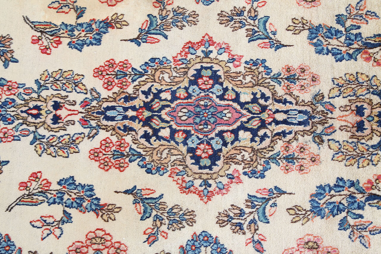 Authentic Antique Persian Kerman Rug | Hand-Knotted 227x114cm