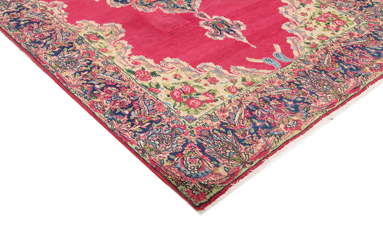 Tappeto Kerman Antico Persiano Autentico | Annodato a Mano 199x118cm