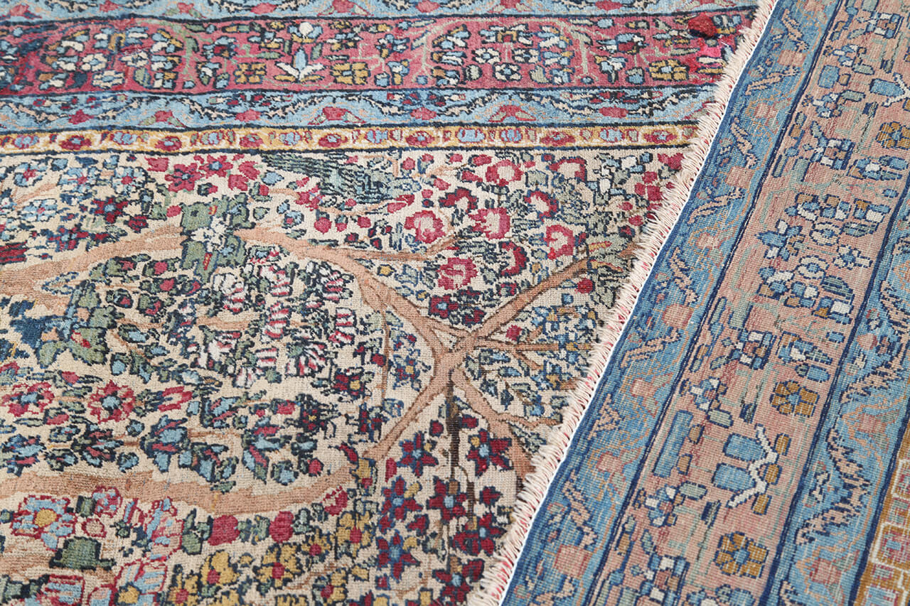 Tappeto Kerman Antico Persiano Autentico | Annodato a Mano 199x145cm